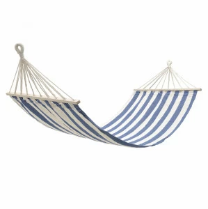 Подвесной гамак синий с белым TFR-01307 TO4ROOMS  213438 Белый;синий