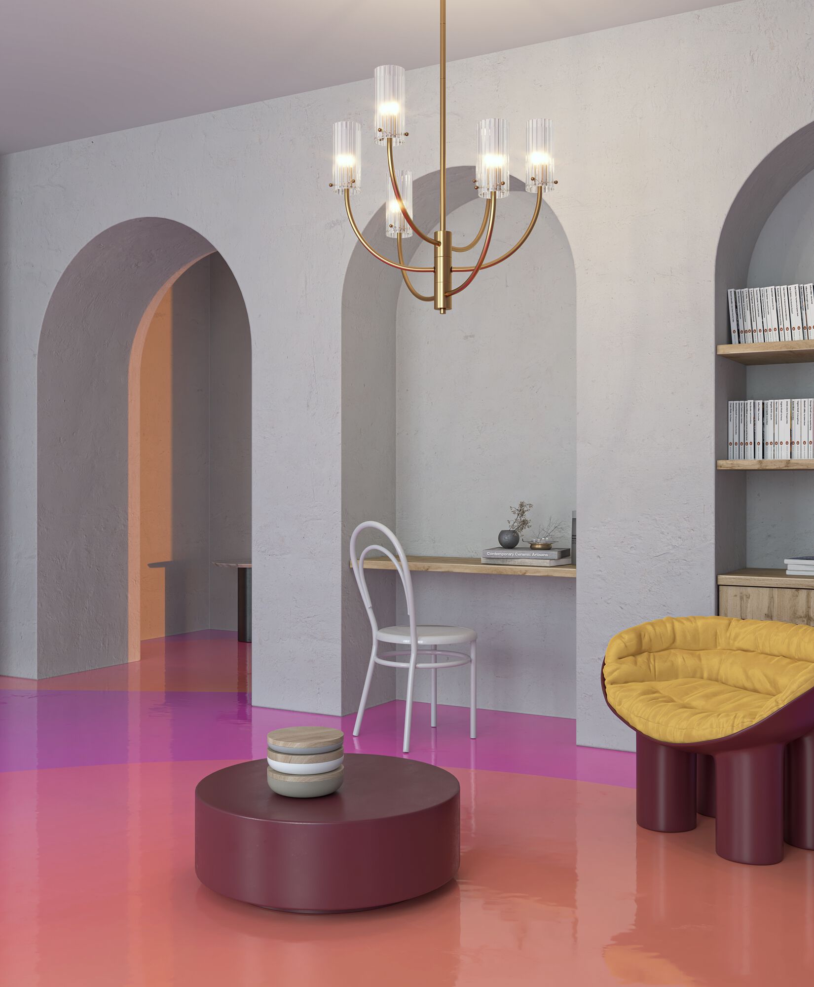 Стеклянная люстра Maytoni Arco ARCH-00112909 - Вид №2