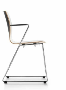 Dauphin Стул на санях из дерева с подлокотниками Fiore Fi 7530