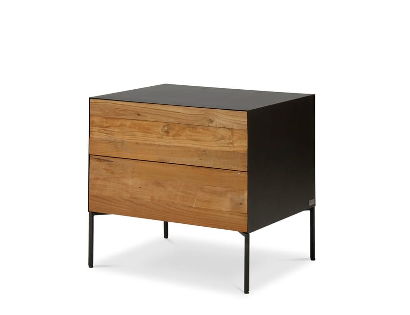 Прямоугольная тумбочка из тикового дерева с ящиками Pilma Fusion ARCH-00099660
