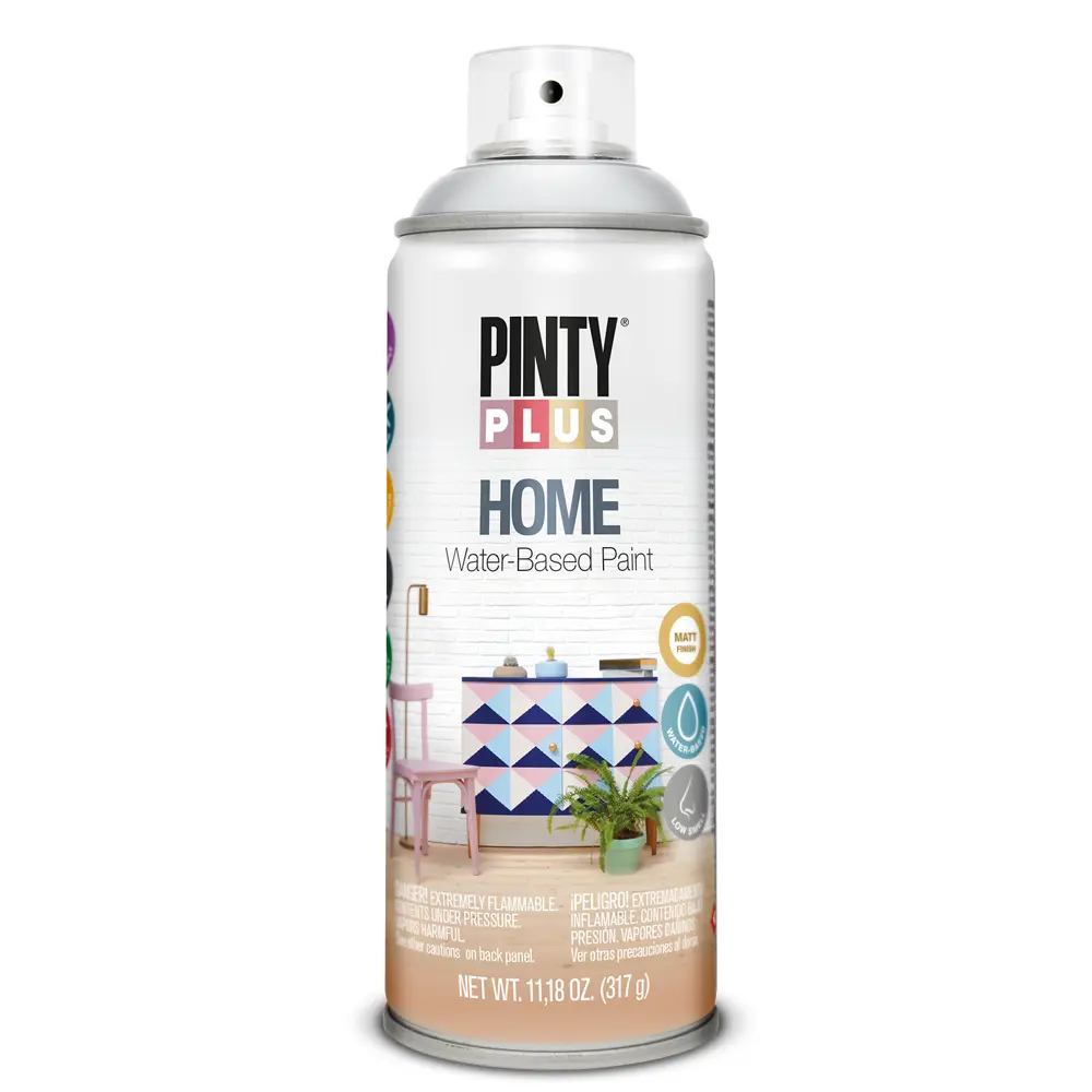 Краска аэрозольная Pinty Plus Home цвет серо-голубой 520 мл 84004138 STLM-2070104 Santreyd 