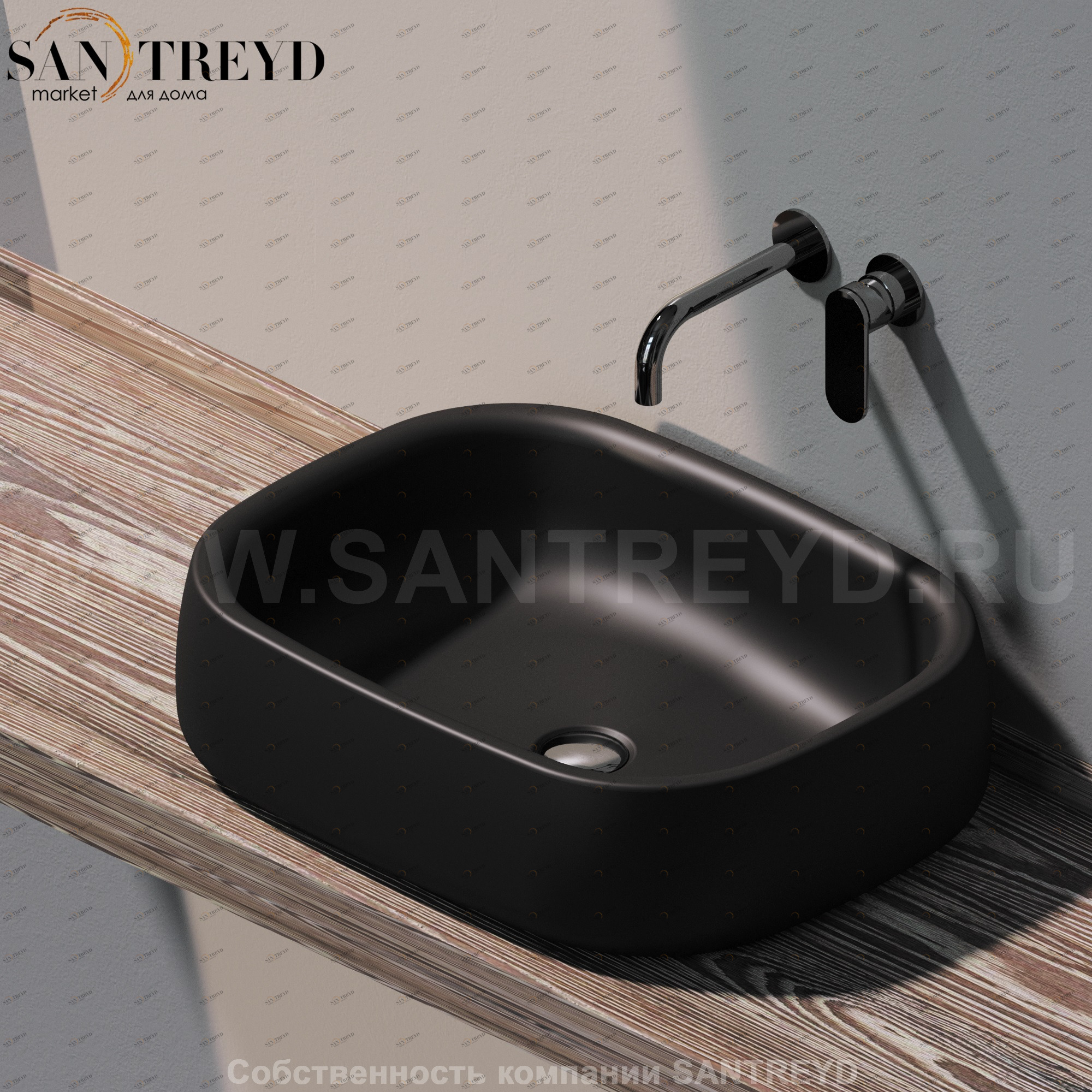 BN60A7006 Накладная раковина на столешницу  прямоугольная Ceramica Flaminia Bonola