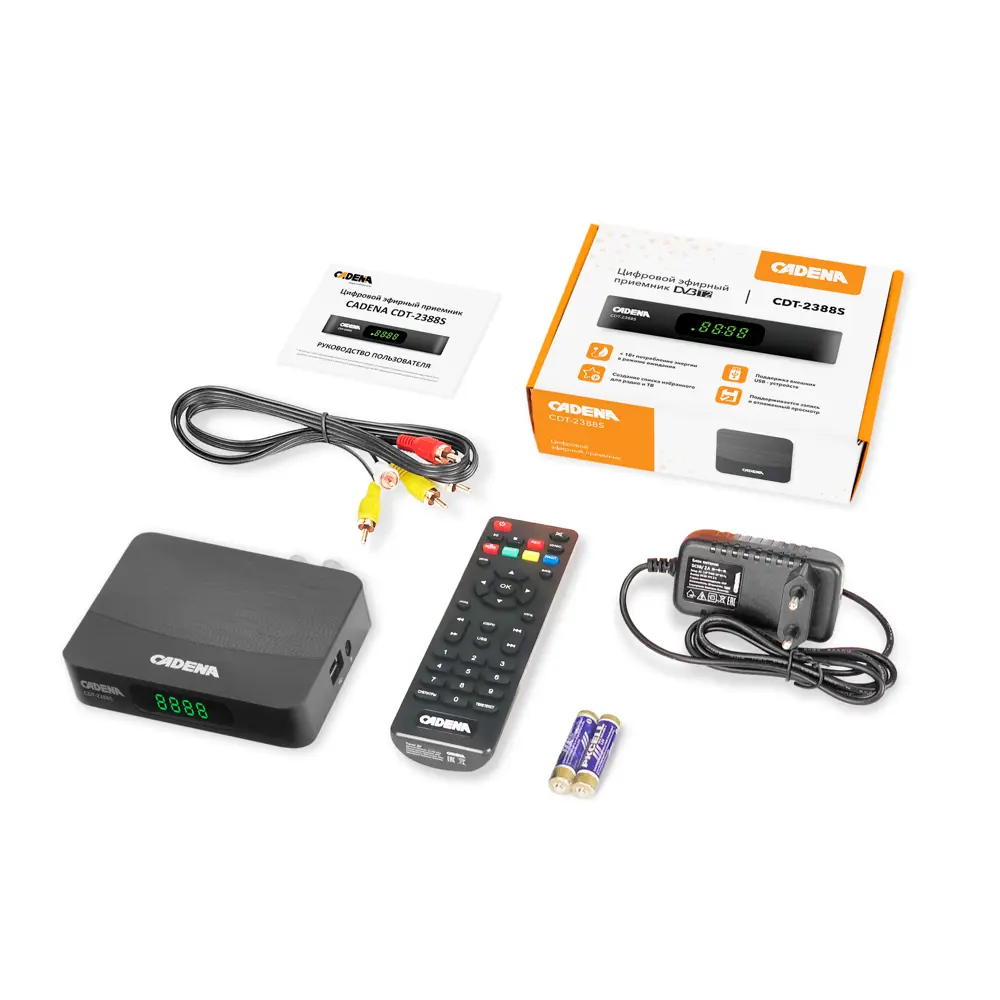 Цифровой эфирный ресивер Santreyd Cadena CDT-2388S с LED-дисплеем 89221660 STLM-1110301