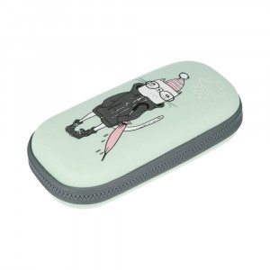 14-053/01 Пенал на молнии одно отделение 22 х 11 х 5 см "Кот стильный" Bruno Visconti