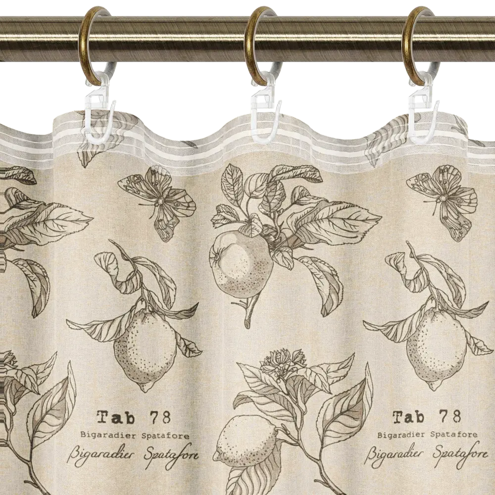 LINEN WAY Штора кухонная «Лимонная фрезия» с лентой 145×180 см 82709342 STLM-0034588 - Вид №3