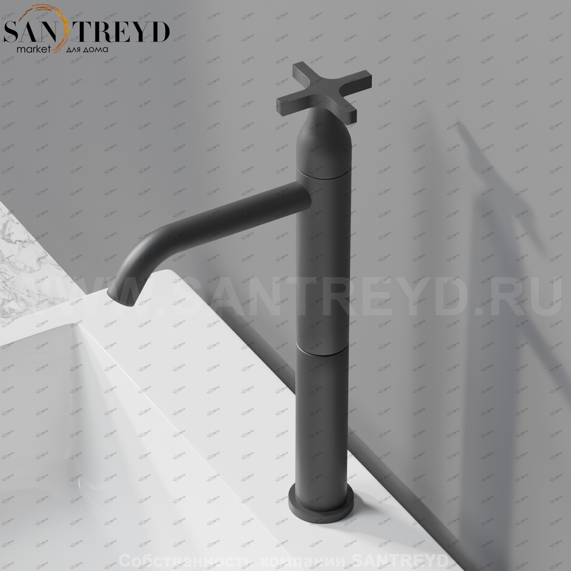 Смеситель AMEM313E MEMORY для раковины черный матовый Agape