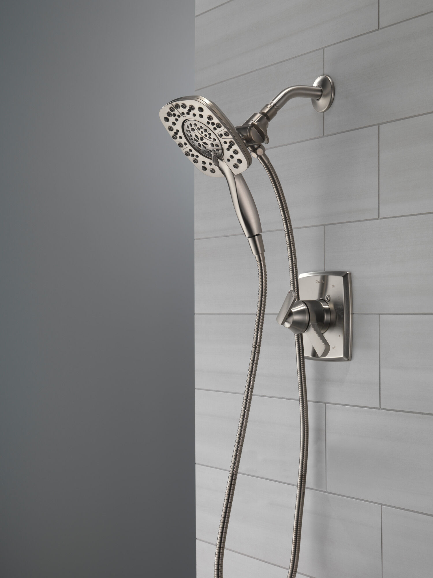 58498-SS In2ition HSSH 1,75 галлона в минуту, 4 настройки Delta Faucet Universal Showering Нержавеющая сталь  - Вид №14