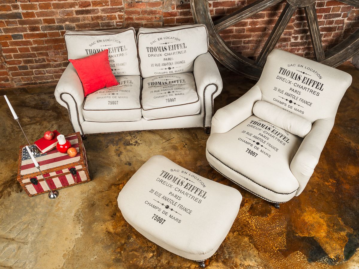 Диван Thomas Eiffei двухместный прямой бежевый ДОМАШНЯЯ ОБСТАНОВКА THOMAS EIFFEI 017179 Бежевый;молочный Santreyd  - Вид №3