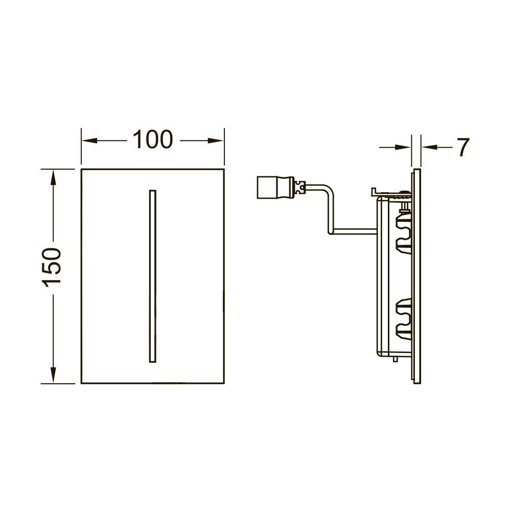 9242061 filo электронные системы смыва Tece TECEsolid - Вид №1