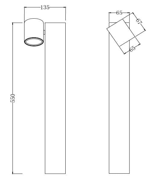 Алюминиевый световой столб Maytoni Уолл-Стрит ARCH-00030755 - Вид №5