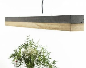 GANTlights Led подвесной светильник из бетона и дерева C