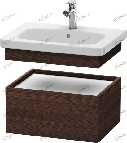 DS628005353 DuraStyle Шкафчик Каштан темный, декор Duravit