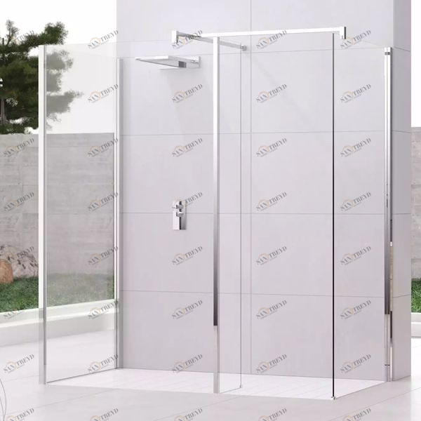 Novellini. Душевой уголок 120x90 см H10 с хромированным профилем KUADRA KUADHL801KKUADHL301K2XKUADH901K