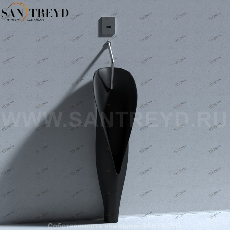 473031 Настенный писсуар, уринал с мушкой Kerasan Artwork