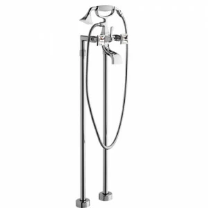 44016 Смеситель  для ванны однорычажный, ручка Сваровски EFFEPI RUBINETTERIE Chic diamante