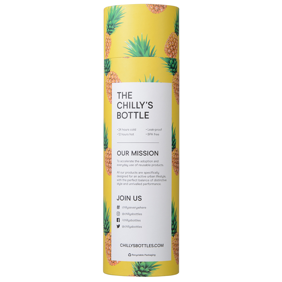 B500NIPIN Термос new icon, pineapple, 500 мл Chilly's Bottles  - Вид №3
