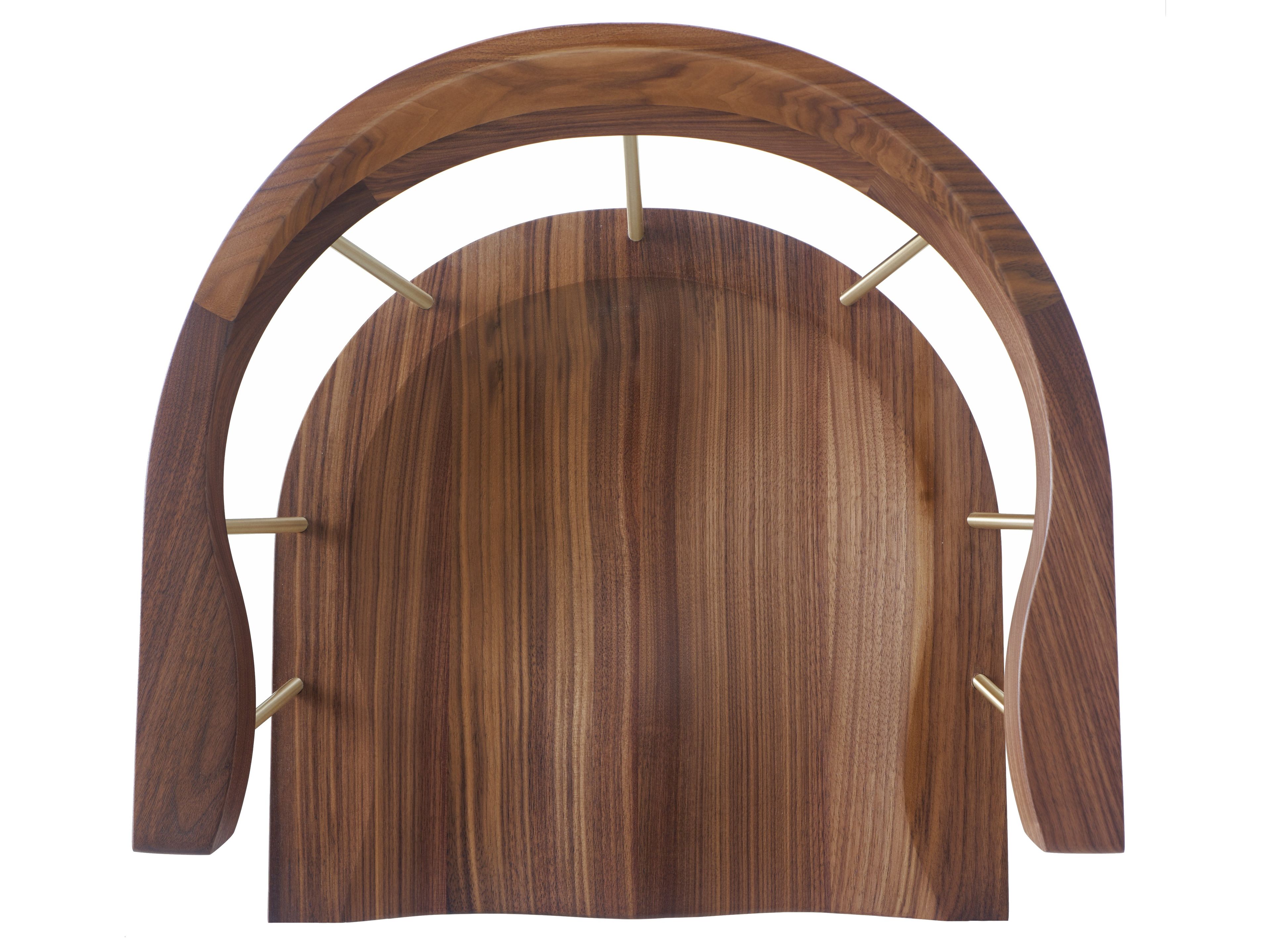 Высокий барный стул из стали и дерева с подлокотниками BassamFellows Spindle ARCH-00104076 - Вид №17