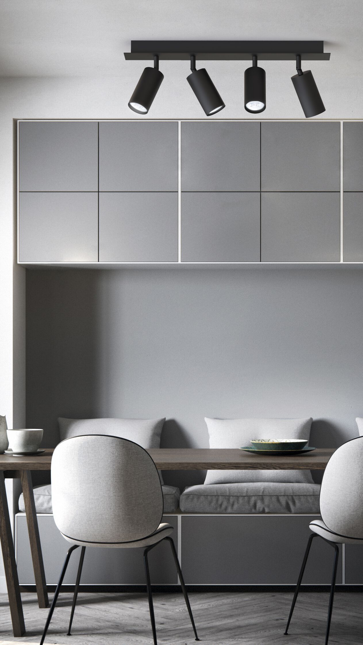 Несколько регулируемых потолочных прожекторов WayPoint форма ARCH-00131383 - Вид №3