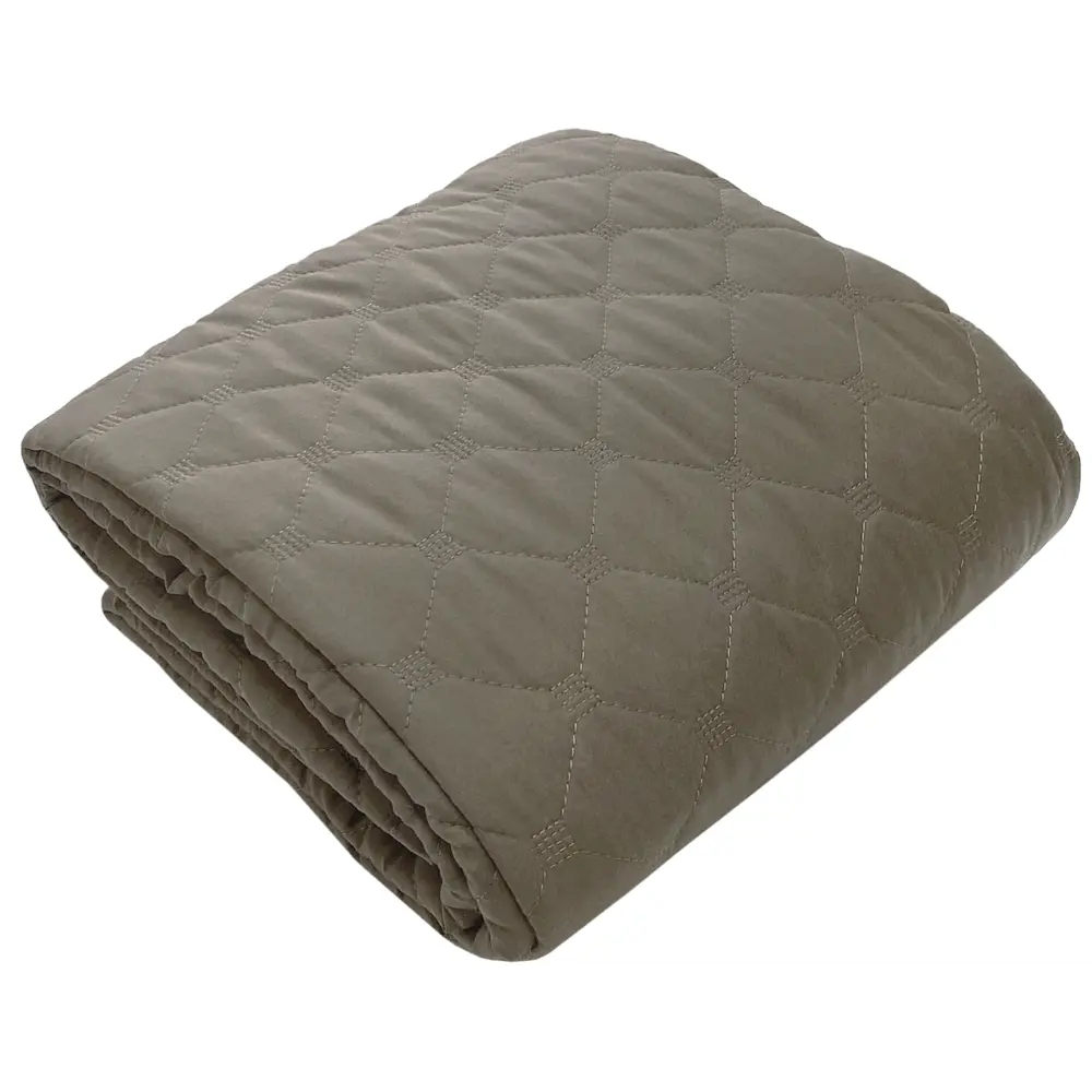 Покрывало Seasons Microfiber 200x215 см серо-коричневое 89410823 STLM-1571908