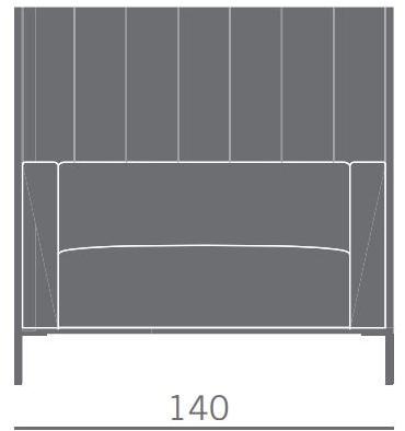 Kastel 2-х местный диван с высокой спинкой Kontex sun-id-1456271 - Вид №2