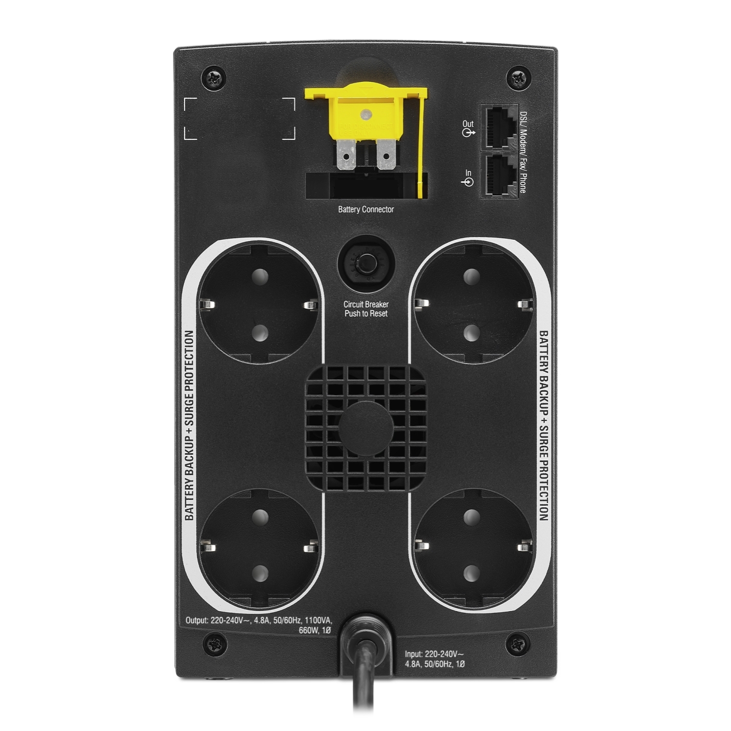 SX31K1CI-GR ИБП Back-UPS SX3 1100 ВА/660 Вт, 4 разъема Schuko Schneider Electric 