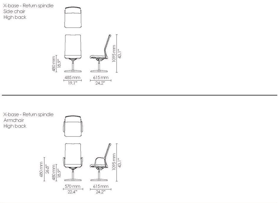 Howe Офисное кресло с регулируемой высотой и подлокотниками Mn1 sun-id-1490582 - Вид №7