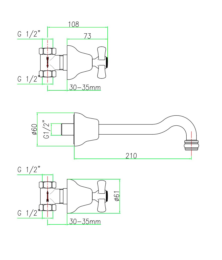AM750404017 Смеситель для раковины Webert Armony - Вид №2