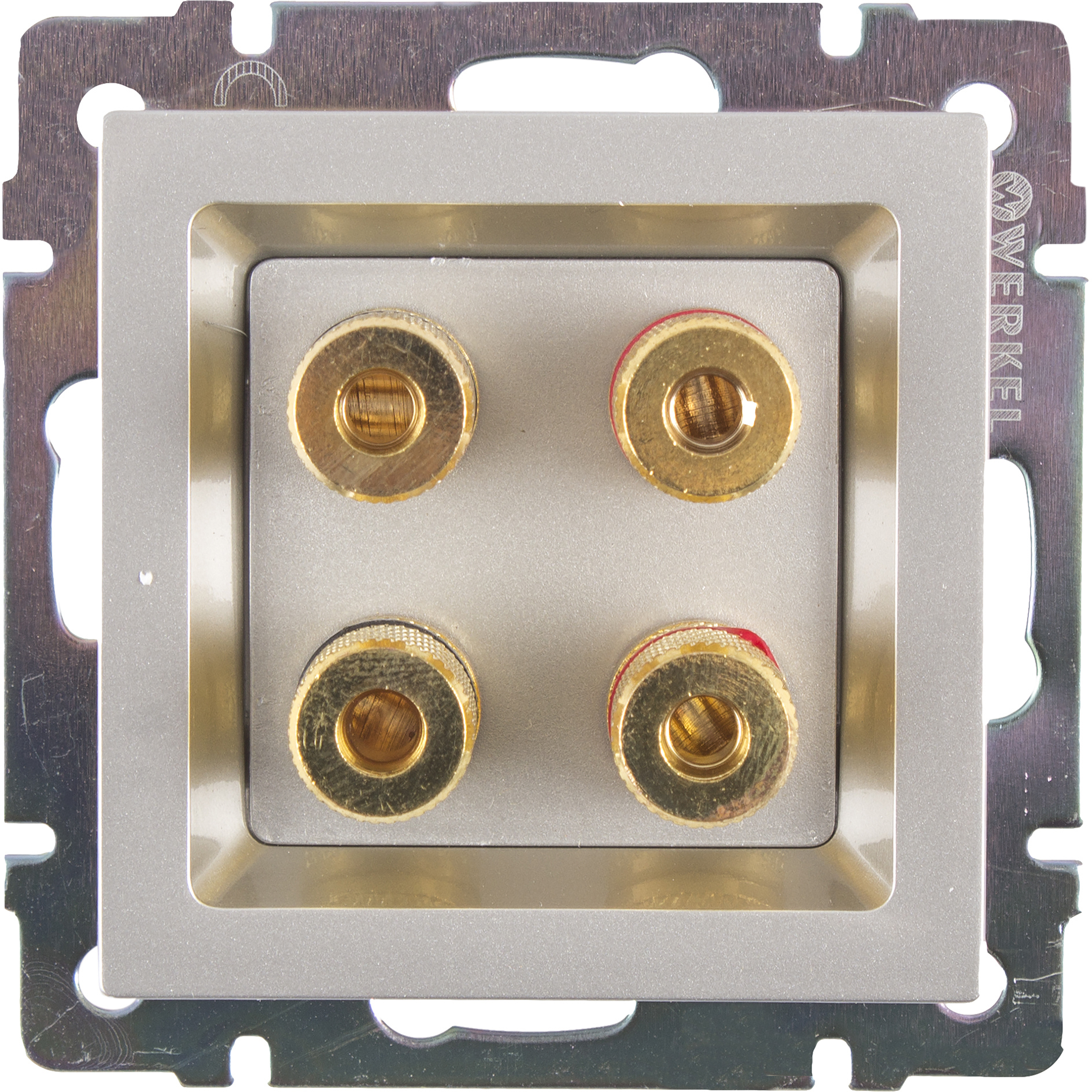 Аудиорозетка Werkel для скрытого монтажа акустики 17782141