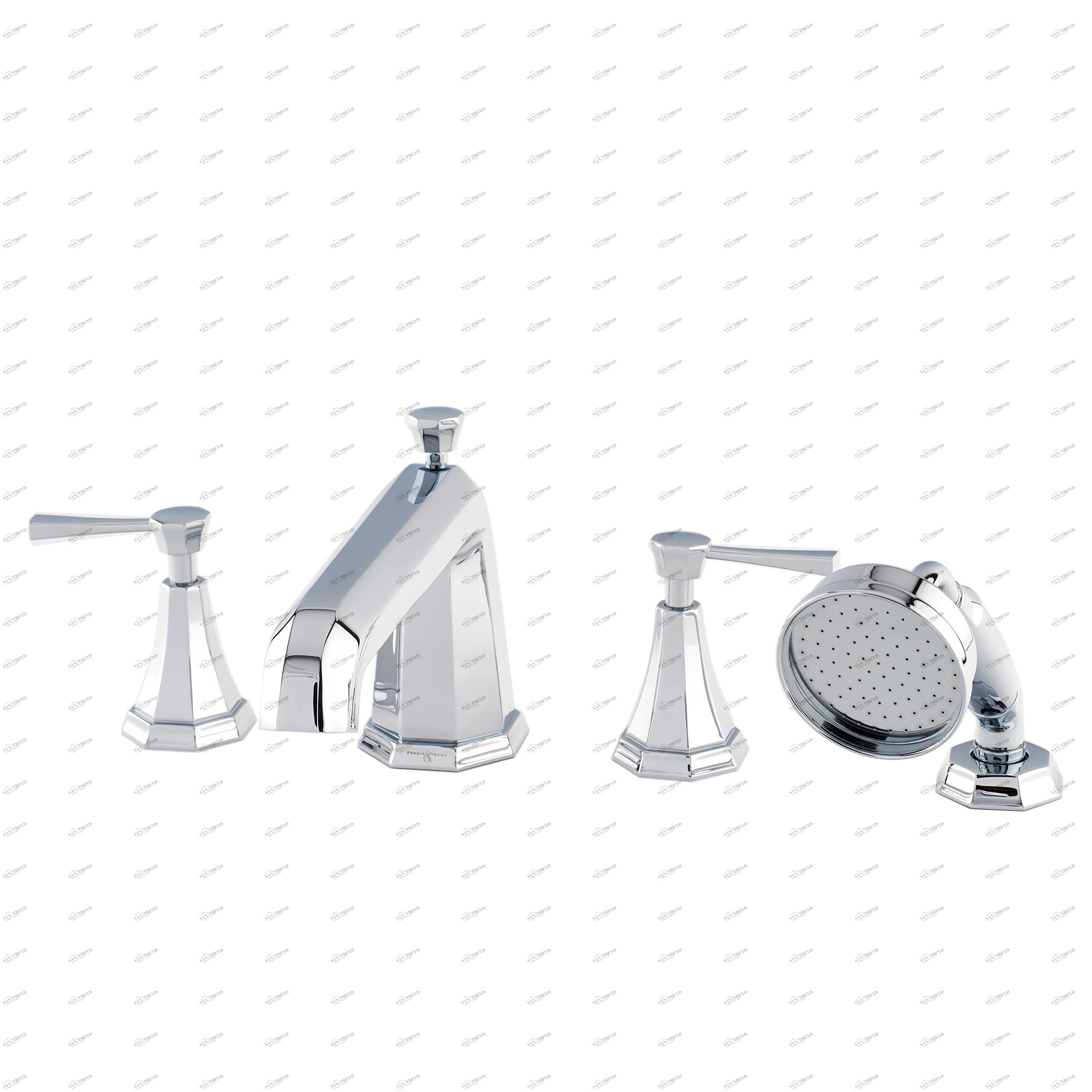 Traditional bathrooms ART DÉCO Wannenfüll- und Brausearmatur Pr3148/nk Art Deco