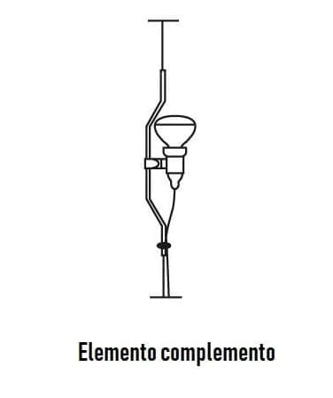 Стальной подвесной светильник с диммером In Stock Flos ARCH-00041570 - Вид №2