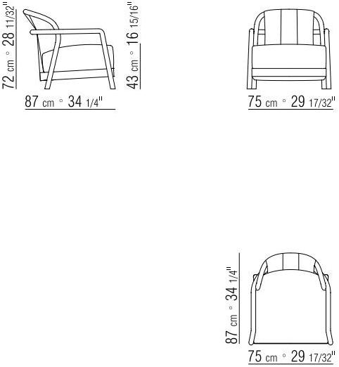 Flexform Кресло для улицы со съемным чехлом из ткани с подлокотниками Alison sun-id-1361110 - Вид №2