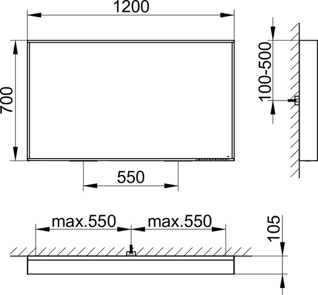 33098251000 Зеркало с подсветкой KEUCO Plan - Вид №12