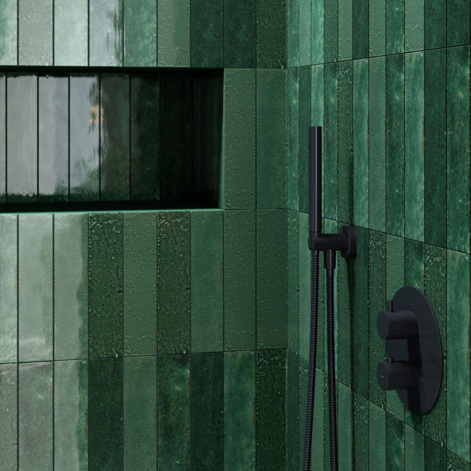 Термостатический набор для душа с ручным душем и душем OMNIRES Y SYSYT05 ARCH-00052738 - Вид №8