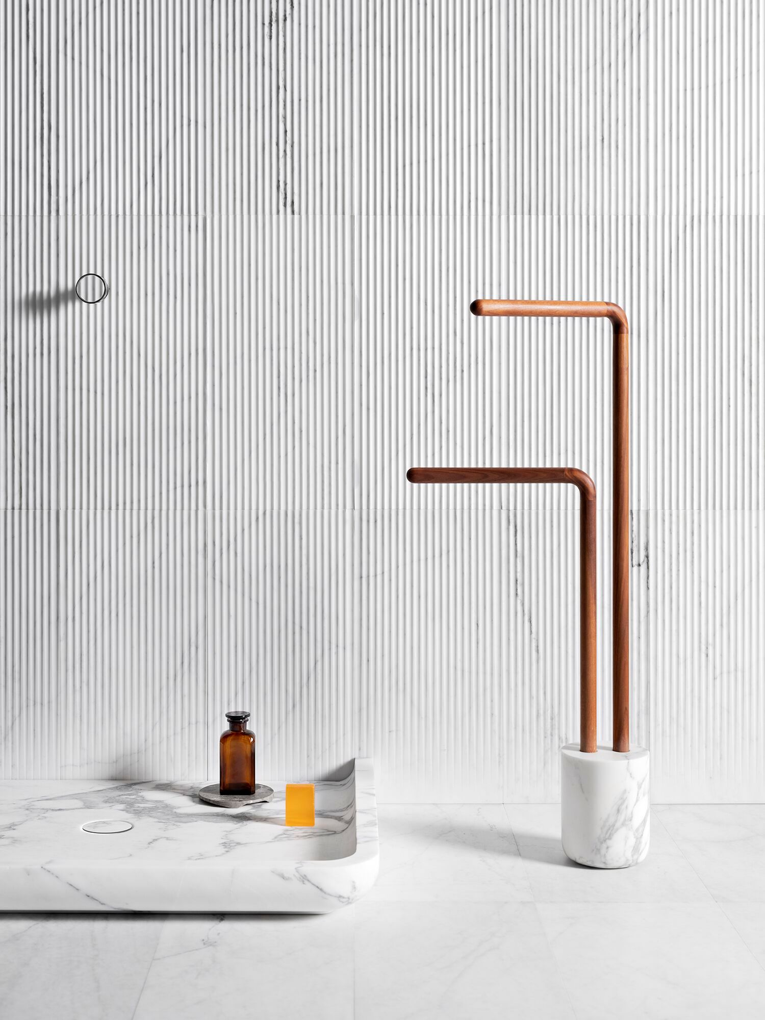 Мраморный прямоугольный поддон для душа LUCE DI CARRARA Monolithos ARCH-00100671 - Вид №1