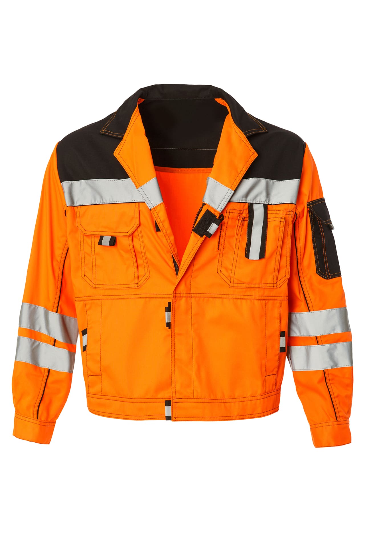 61861 Костюм "Профессионал-2" с СВП оранжево-черный  Летняя спецодежда  размер 44-46/158-164  - Вид №3