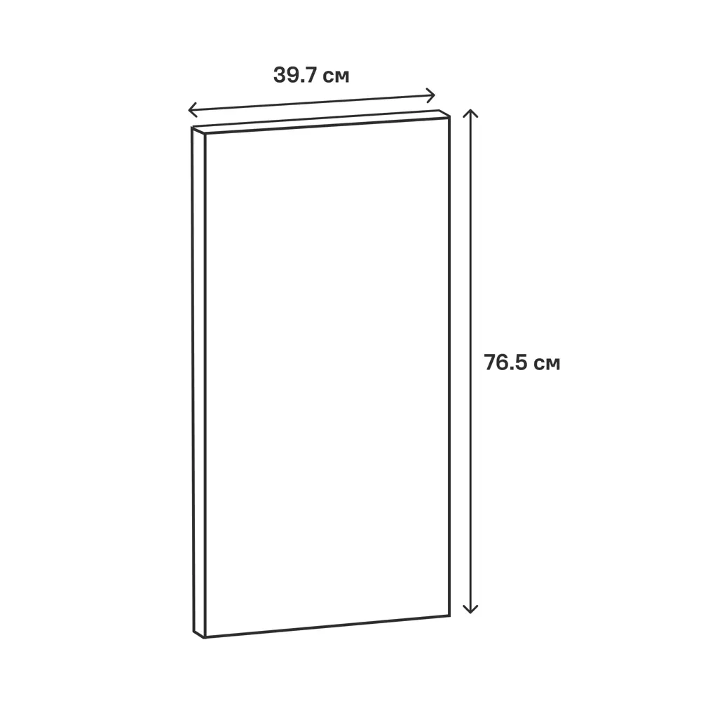 Фасад кухонного шкафа Рошаль 39.7x76.5 см KONSENSA ЛДСП цвет темное дерево 89421031 STLM-2162341 - Вид №13