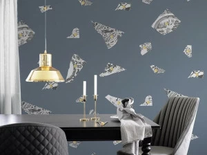 Mineheart Огнестойкие обои на флизелиновой бумаге с рисунком Modern classic