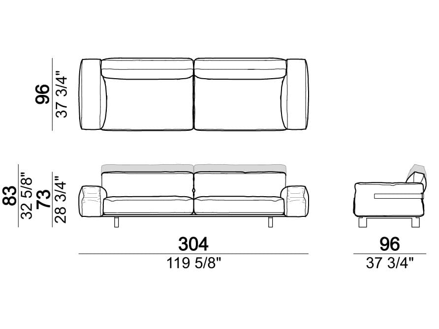 4-местный кожаный диван Arketipo CLOSE TO ME ARCH-00016702 - Вид №8