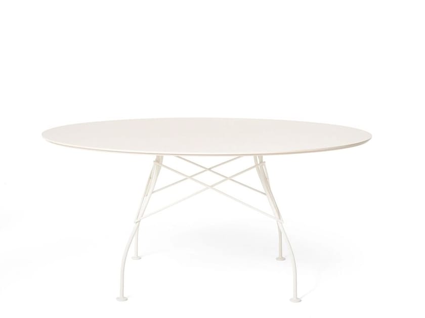Круглый садовый стол из керамогранита Kartell GLOSSY XXL ARCH-00139274