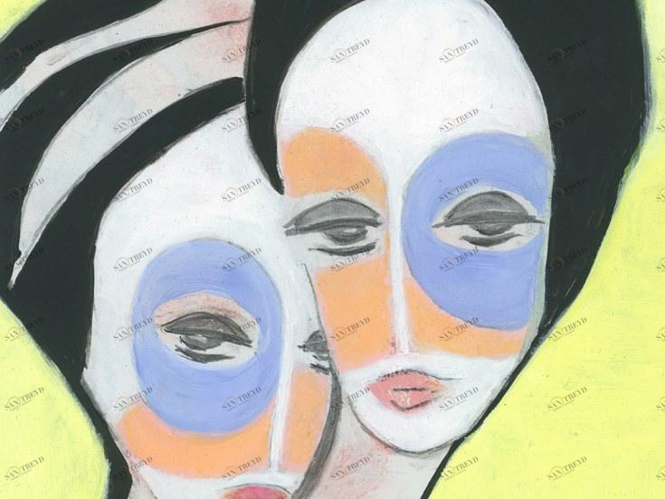 MOMENTI Авторский художественный принт Crazy home paintings Fr-010