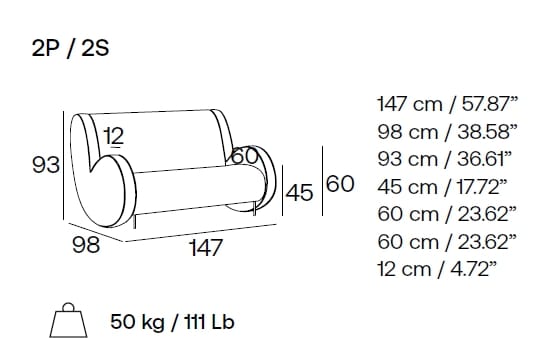 2-местный пенополиуретановый диван Adrenalina ARCH-00031064 - Вид №8