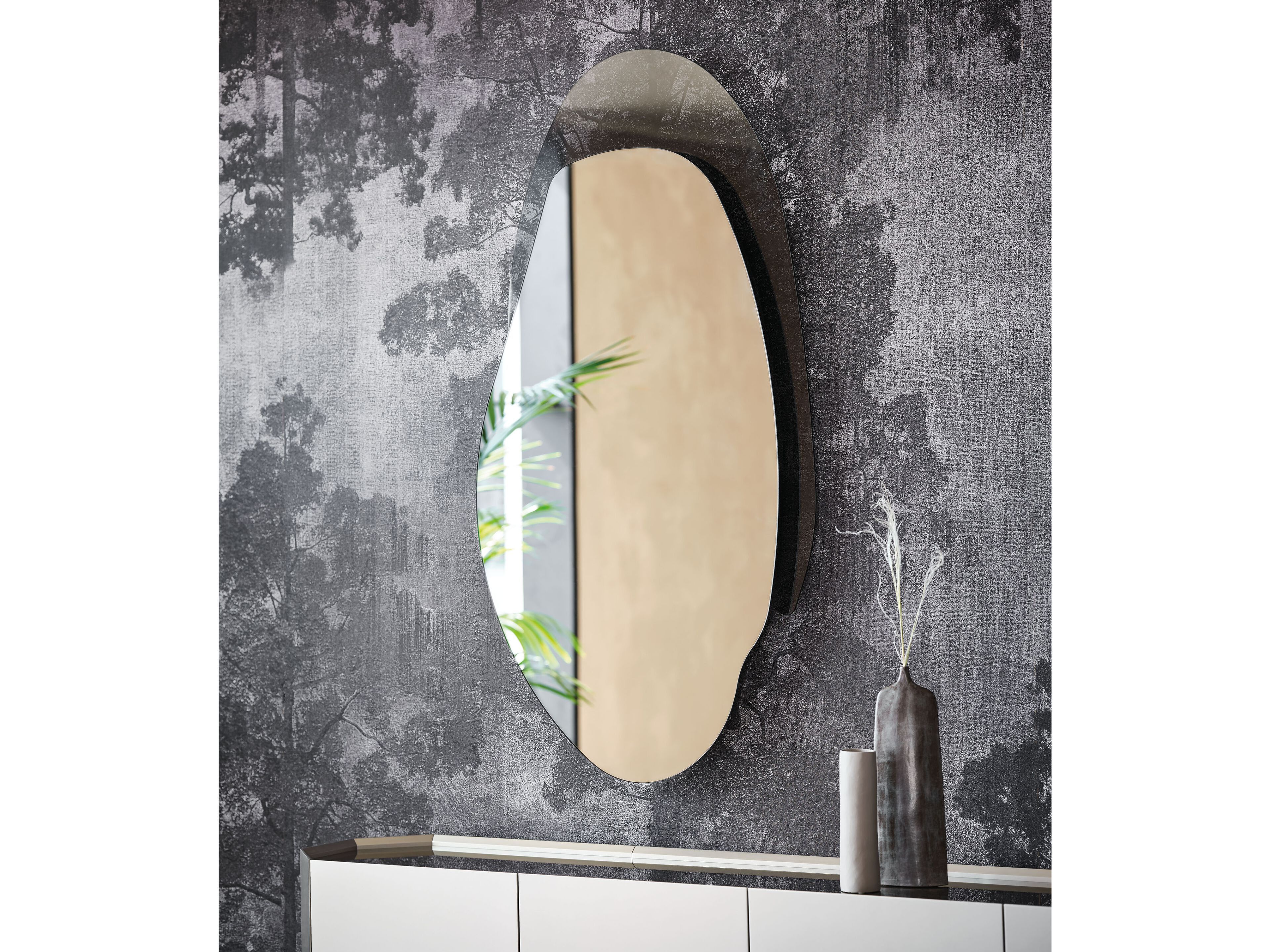 Настенное зеркало с рамкой Cattelan italia AKUMAL ARCH-00118510