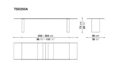 Деревянный выдвижной прямоугольный стол B&B Italia ASSIALE ARCH-00010390 - Вид №1