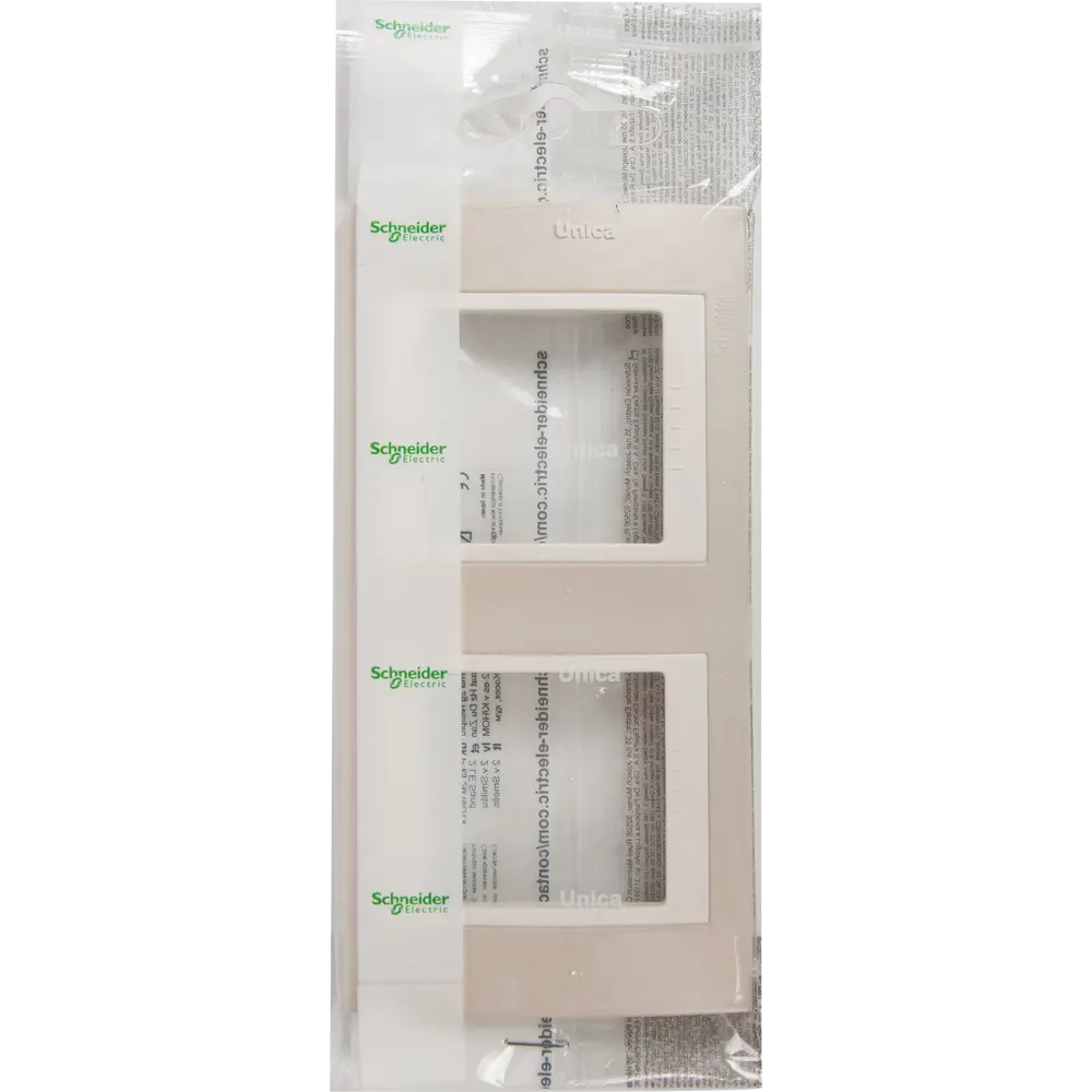 Рамка для розеток и выключателей Systeme Electric Unica 2 поста, цвет песчаный/бежевый 10167816 STLM-2137946 - Вид №4