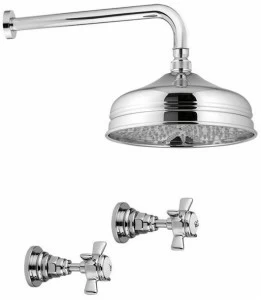 Rubinetteria Giulini Смеситель для душа на 2 отверстия с лейкой Kensington 3715wb