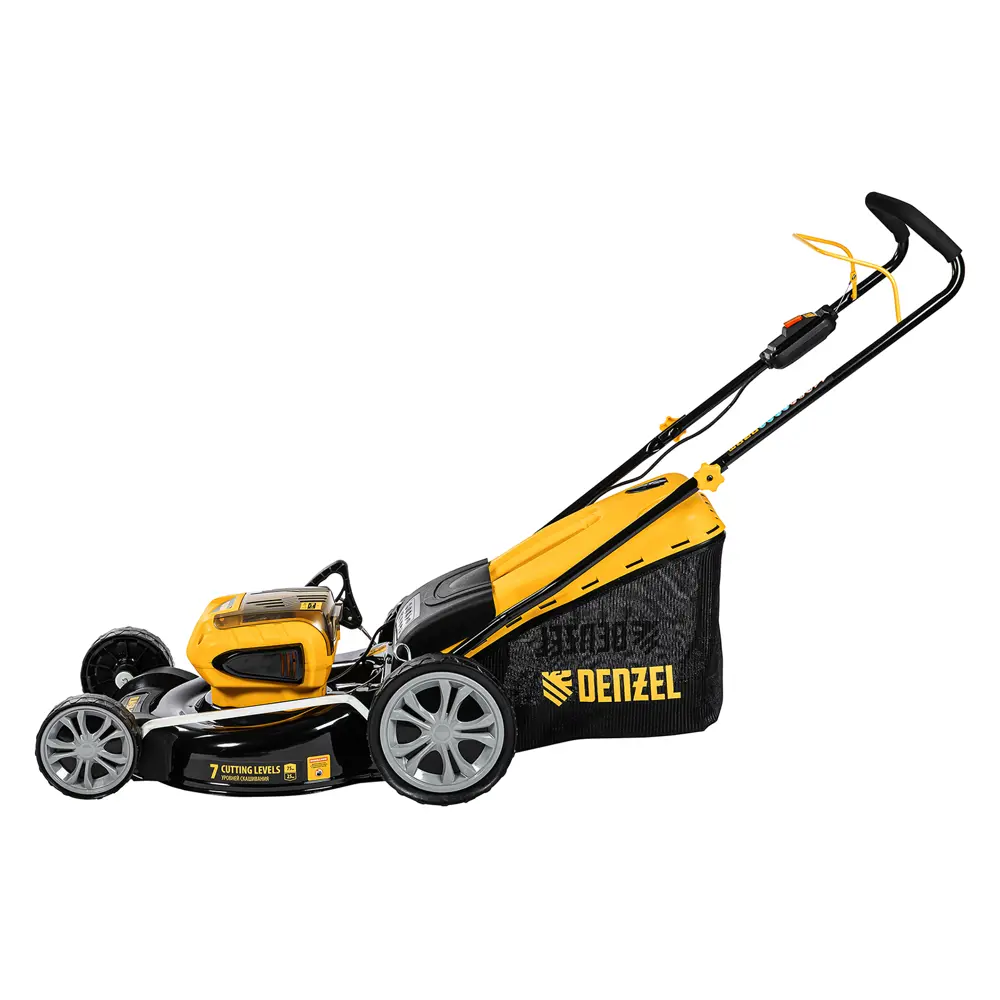 Газонокосилка аккумуляторная бесщеточная Denzel RLM450-36 36 В 45 см 2x4 Ач АКБ и ЗУ входит в комплект STLM-2199067 - Вид №2