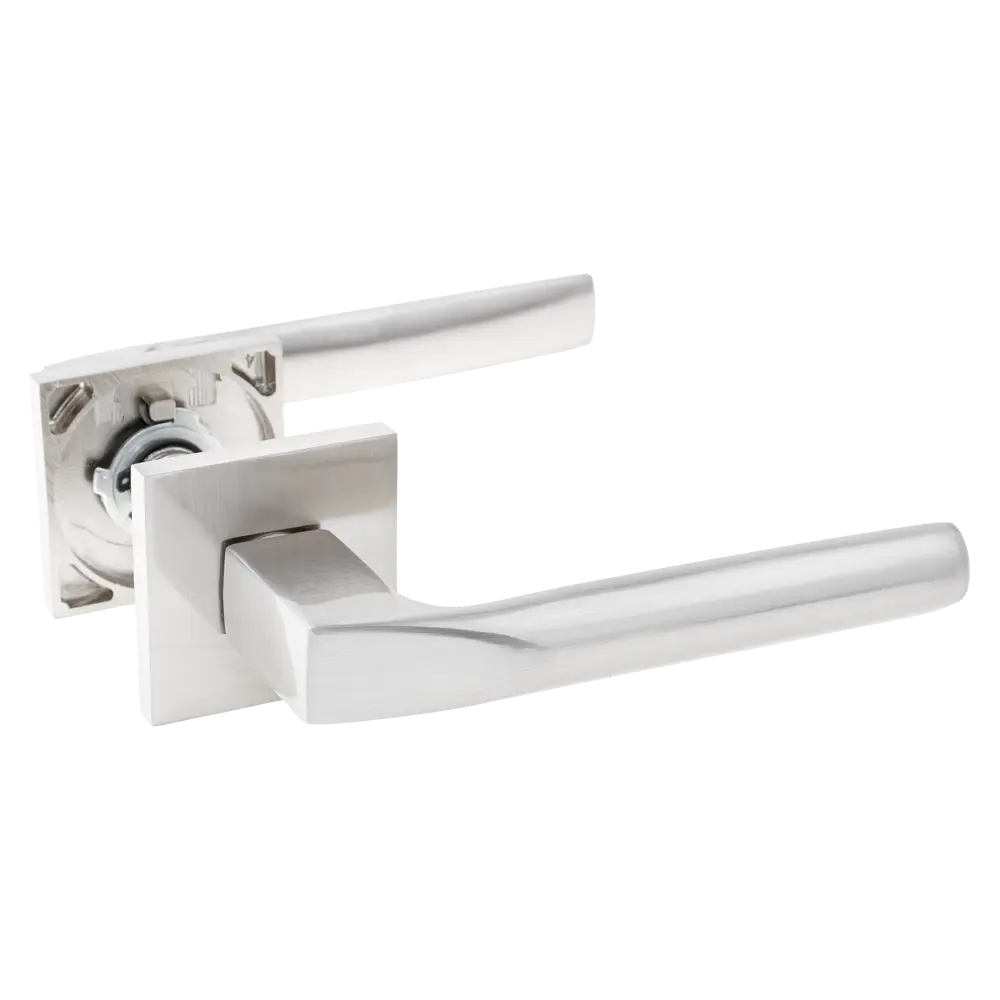 Дверная ручка на розетке Armex H-30131-A без запирания цвет никель STLM-2194697