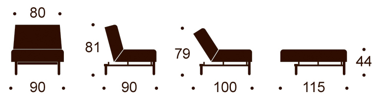 Кресло Ample с ножками Styletto из темного дерева и черной рамой, темно-синее Innovation Living AMPLECH1 - Вид №10