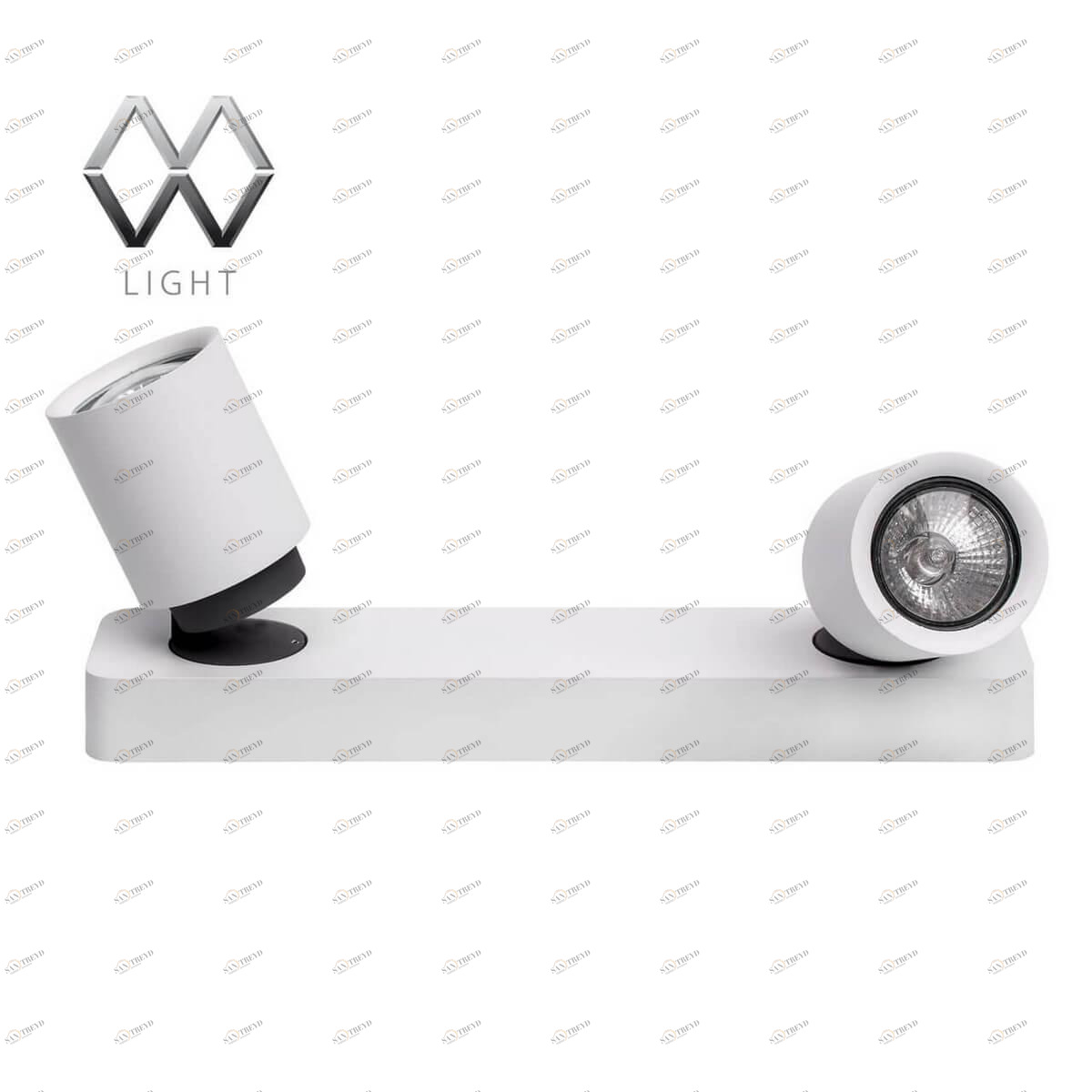 Спот настенный галогеновый на 2 лампы белый "Астор" 545020502 DE MARKT АСТОР 00-3926158 Белый