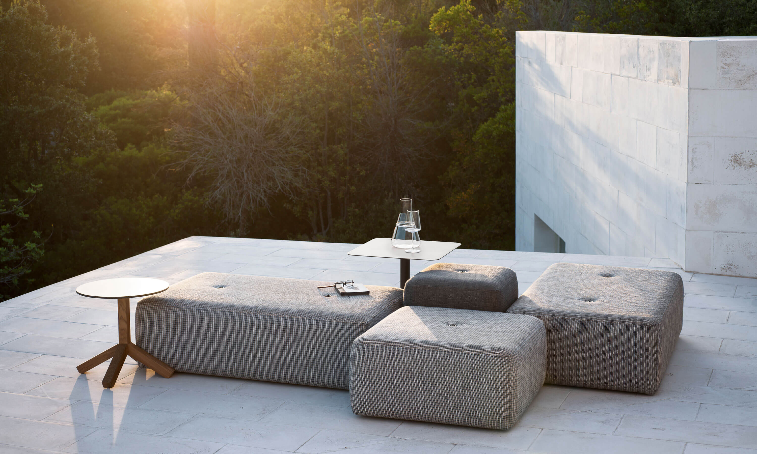 Ткань квадратный сад пуфик RODA ARCH-00097582 - Вид №4